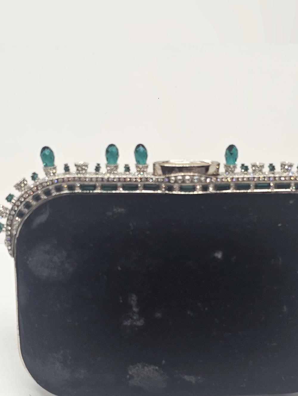 Jimmy Choo - Embellished Velvet Cloud Clutch/MissingStone/close perfectMRSP$1000